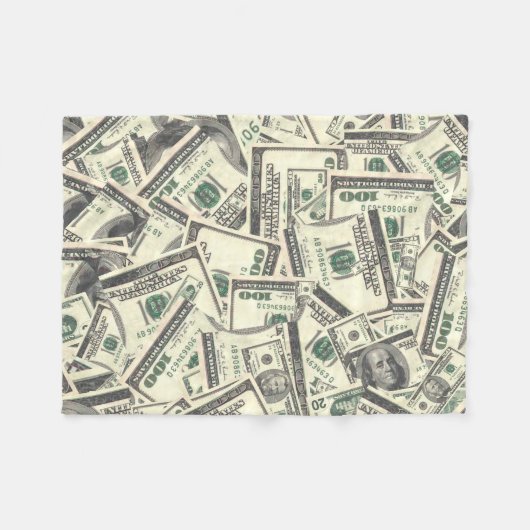 Geld Fleece Deken (Voorkant (Horizontaal))