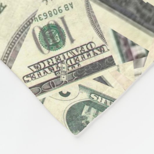 Geld Fleece Deken (Hoek)