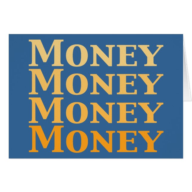 Geld Geld Geld Geld Geschenken (Voorkant Horizontaal)