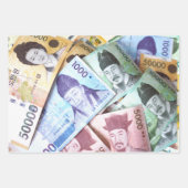 GELD! GELD! GELD! Koreaanse valuta Inpakpapier Vel (Voorkant)