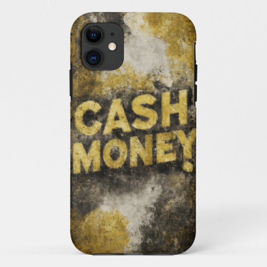 Geld Geld Goud Splash Mobiel Hoesje (Achterkant)