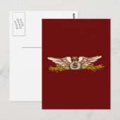 Geld Geldsack Flügel-geldzak Briefkaart (Voorkant / Achterkant)