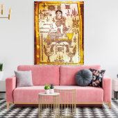 Geld Geluk Godin Canvas Afdruk (Insitu (Woonkamer))