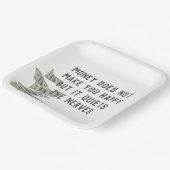 Geld Geluk Quote Papieren Bordje (Gebogen)