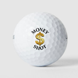 Geld geschoten dollar teken gepersonaliseerde golf golfballen