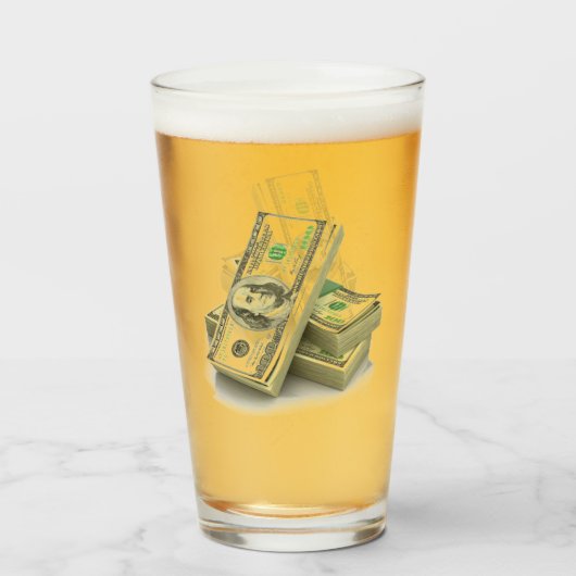 Geld Glas (Voorkant gevuld)