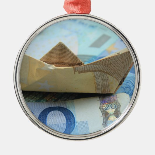 Geld groeit in bomen! metalen ornament (Voorkant)