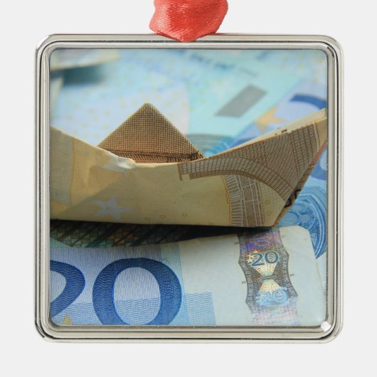 Geld groeit in bomen! metalen ornament (Voorkant)