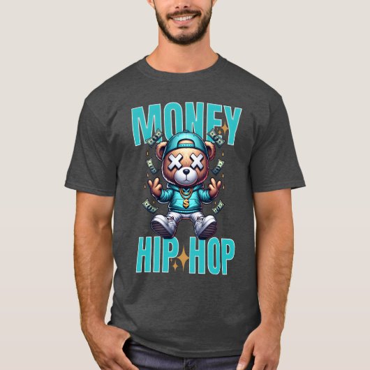 Geld HipHop jongen T-shirt (Voorkant)
