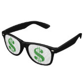 Geld HongerigVolwassen Retro Party Shades! Retro Zonnebril (Gekanteld)