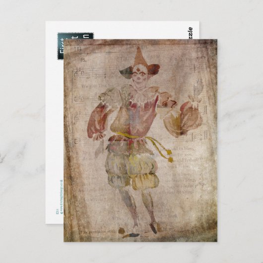 Geld in de spiegel briefkaart (Voorkant / Achterkant)