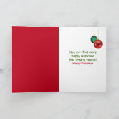 Geld in vakantieopslag feestdagen kaart (Binnen)