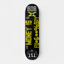 GELD IS .... 7 3/4" Skateboard Deck