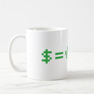 Geld is de Square Root of Evil Koffiemok