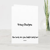 Geld is een moeilijke tijd feestdagen kaart (Achterkant)