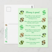 Geld is goed, Bevestigingen op Briefkaarten (Voorkant / Achterkant)