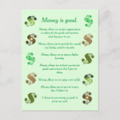 Geld is goed, Bevestigingen op Briefkaarten (Voorkant)