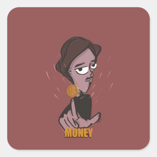 Geld is het enige antwoord op stickers (Voorkant)