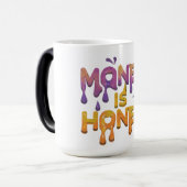 Geld is honing magische mok (Voorkant links)