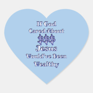 Geld is niet alles hart sticker