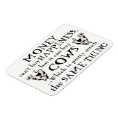 Geld kan geen geluk kopen - Koe Lover's Magnet Magneet (Linkerzijde)