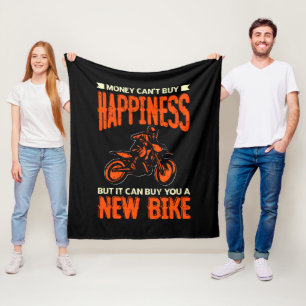 Geld kan geen geluk kopen, maar een nieuwe Bike-mo Fleece Deken