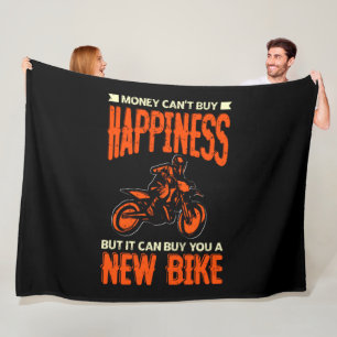 Geld kan geen geluk kopen, maar een nieuwe Bike-mo Fleece Deken