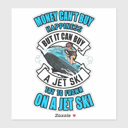 Geld kan geen geluk kopen, maar wel sticker (Vel)