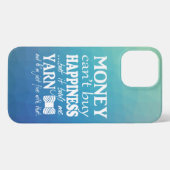 Geld kan geen gelukskunsten kopen in iPhone Case Hoesje (Achterkant horizontaal)