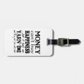 Geld kan geen gelukskunsten kopen/Yarn Travel Bagagelabel (Voorkant horizontaal)