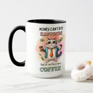 Geld Kan Geluk Niet Kopen Funny Kat Liefhebber Ges Mok