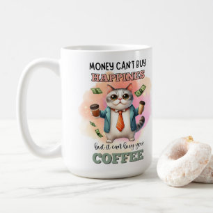 Geld Kan Geluk Niet Kopen Grappig Kat Liefhebber C Koffiemok