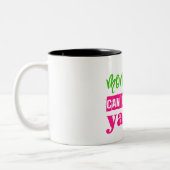 Geld kan je geen klasse kopen tweekleurige koffiemok (Links)