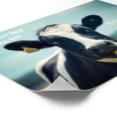 Geld kan koeien kopen poster (Hoek)