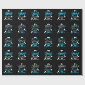 Geld kan paarden blauw kopen cadeaupapier (Vlak)