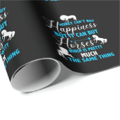 Geld kan paarden blauw kopen cadeaupapier (Rol Hoek)