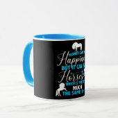 Geld kan paarden blauw kopen mok (Voorkant links)