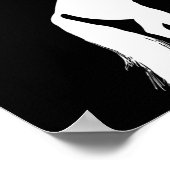 Geld kan paarden blauw kopen poster (Hoek)