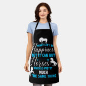 Geld kan paarden blauw kopen schort (Gedragen)