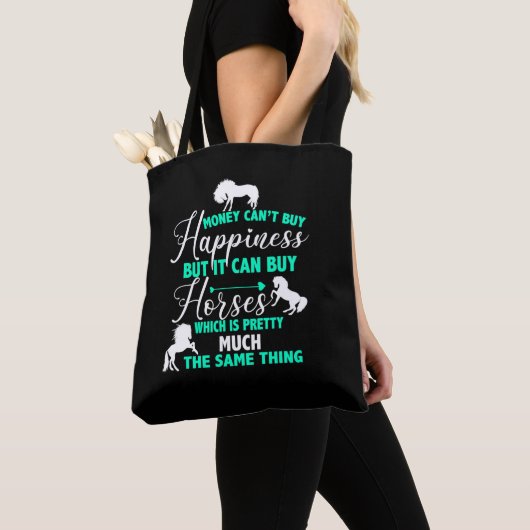 Geld kan paarden kopen Mint Green Tote Bag (Dichtbij)