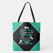 Geld kan paarden kopen Mint Green Tote Bag (Voorkant)