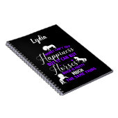 Geld kan paarden Paars aanschaffen Notitieboek (Rechterzijde)