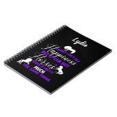 Geld kan paarden Paars aanschaffen Notitieboek (Linkerzijde)