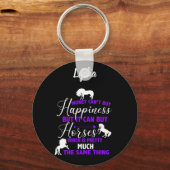 Geld kan paarden Paars aanschaffen Sleutelhanger (Voorkant)