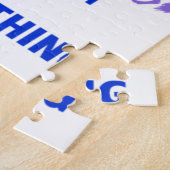 Geld kan paarden Paars roze kopen Legpuzzel (Zijkant)