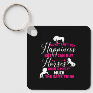 Geld kan Paarden warm roze kopen Sleutelhanger