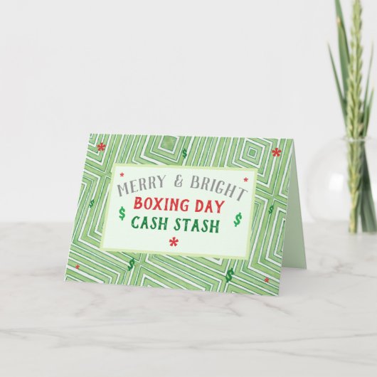 Geld Kerst Kaart (Voorkant)