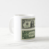 geld koffiemok (Voorkant links)