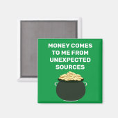 Geld komt mij toe van onverwacht magneet (Voorkant / Achterkant)