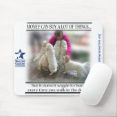 Geld koopt niet knorrig maar mousepad muismat (Met muis)